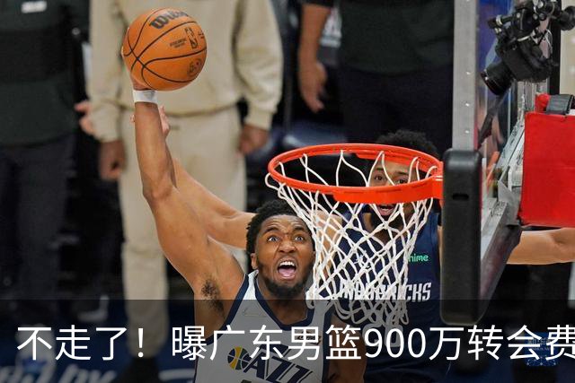 不走了！曝广东男篮900万转会费签下昔日状元内线，杜锋拒绝摆烂